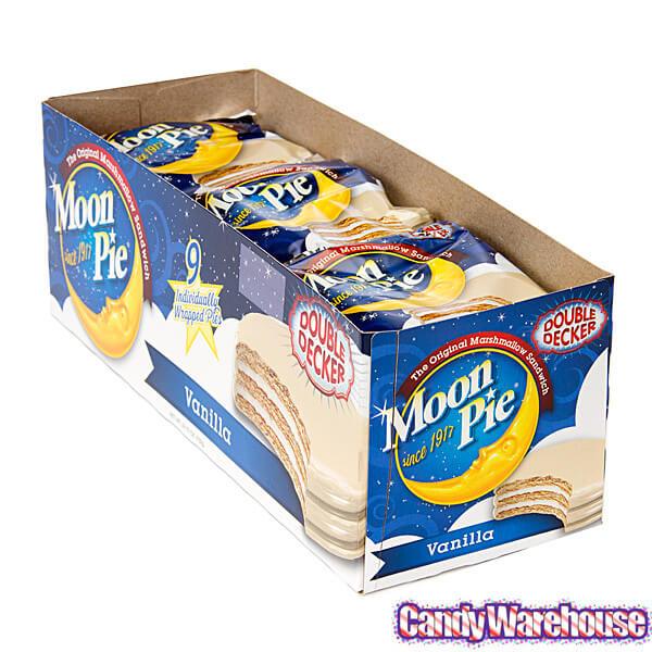 Double Decker Vanilla Moon Pies: 9-Piece Box - Candy Warehouse
