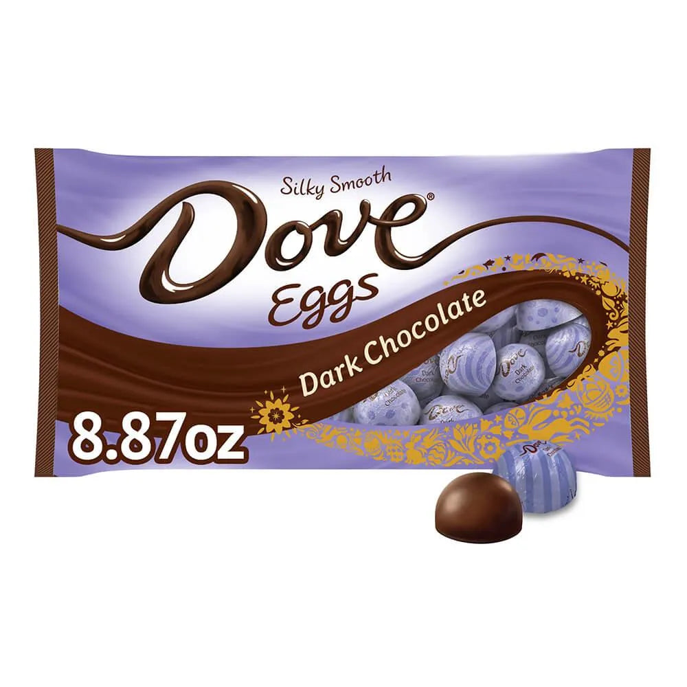 Dove dark chocolate easter eggs 35 piece bag candy warehouse