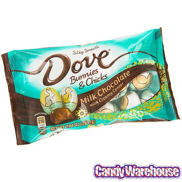 Dove Milk Chocolate Bunnies and Chicks: 15-Piece Bag - Candy Warehouse