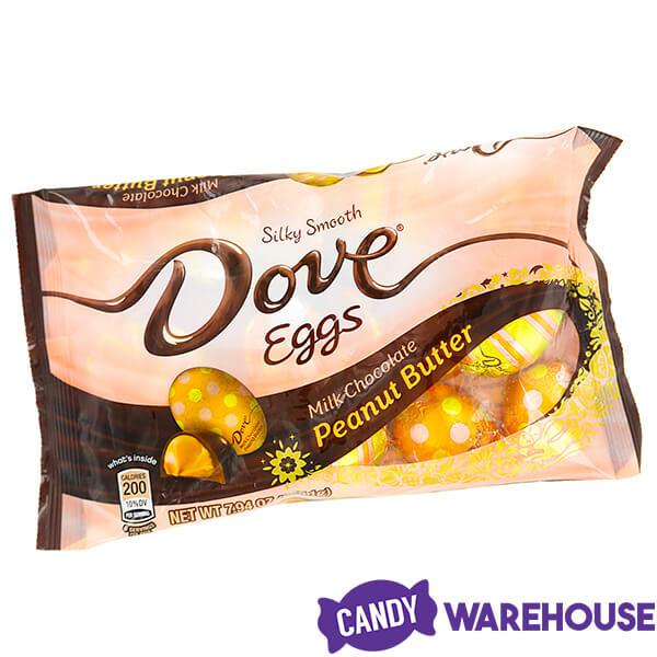 Dove Milk Chocolate Peanut Butter Easter Eggs: 15-Piece Bag - Candy Warehouse