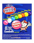 Dubble Bubble Assorted Colors 1/2-Inch Gumballs Refill Milk Carton: 24-Piece Case
