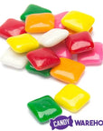 Dubble Bubble Chiclets Chewing Gum Tabs - Assorted Colors: 24LB Case