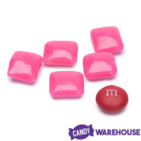 Dubble Bubble Chiclets Chewing Gum Tabs - Pink: 1.5LB Jar - Candy Warehouse