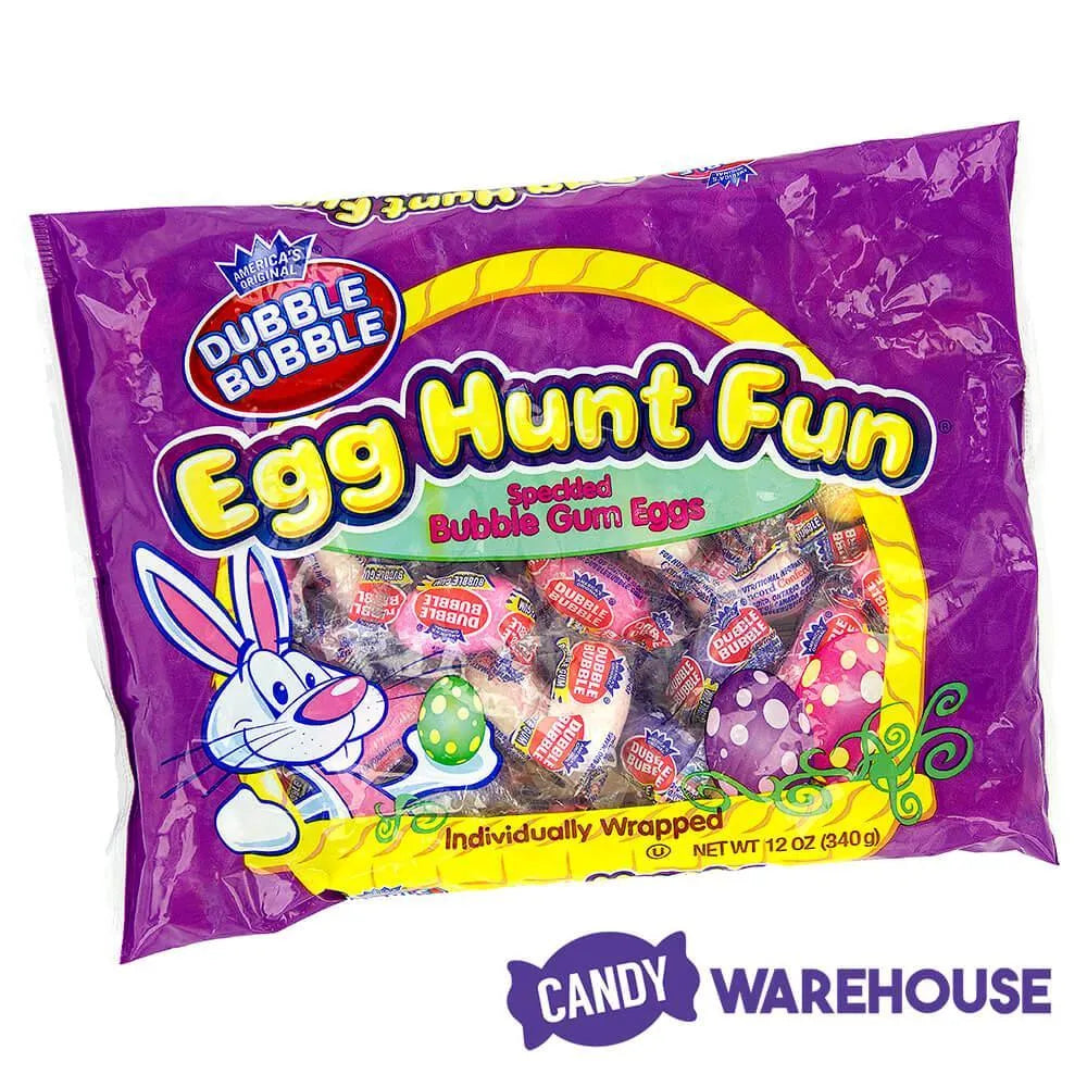 Dubble Bubble Egg Hunt Fun Gumball Packs 35Piece Bag Candy Warehouse