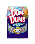 Dum Dum Super Treats Ball Lollipops: 300-Piece Bag