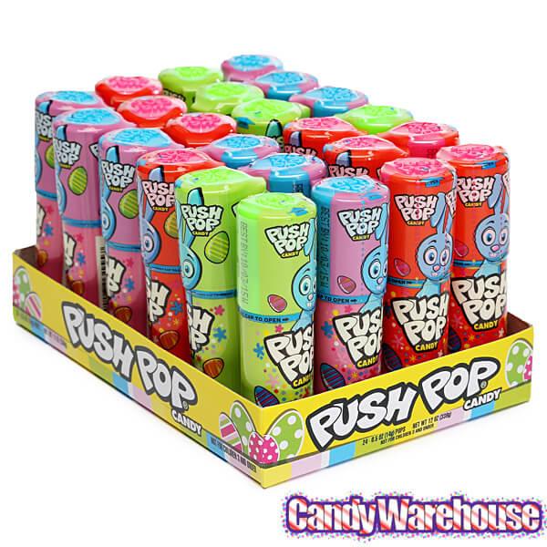 Easter Candy Push Pops: 24-Piece Display - Candy Warehouse