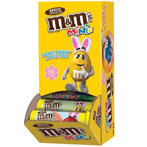 M & M's Milk Chocolate Mini Tubes, 1.08 Oz, 24 Tubes/Box
