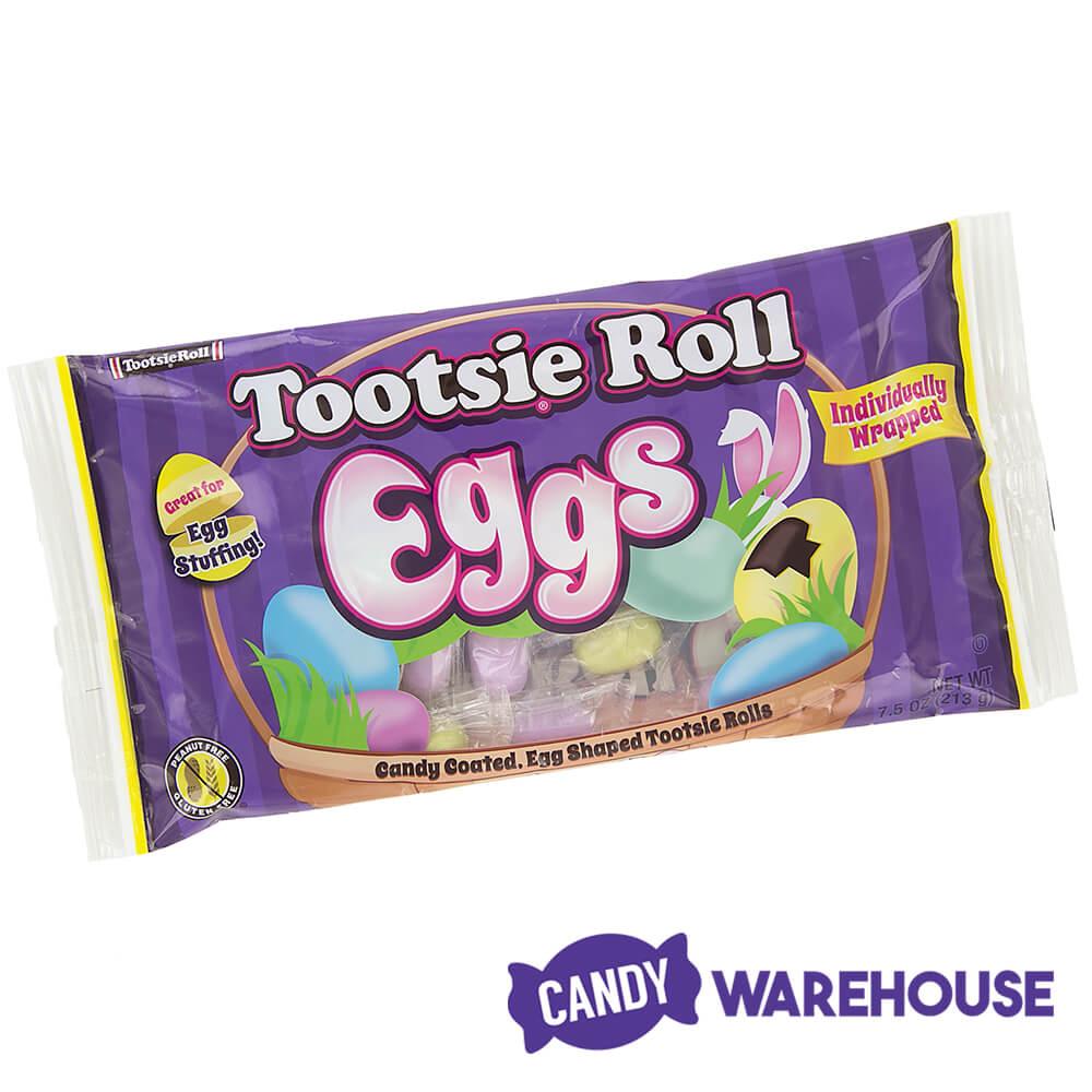 Easter Tootsie Roll Eggs - Wrapped: 7.5-Ounce Bag - Candy Warehouse