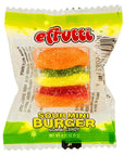 Efrutti Gummy Mini Cheese Burgers Candy - Sour: 60-Piece Box