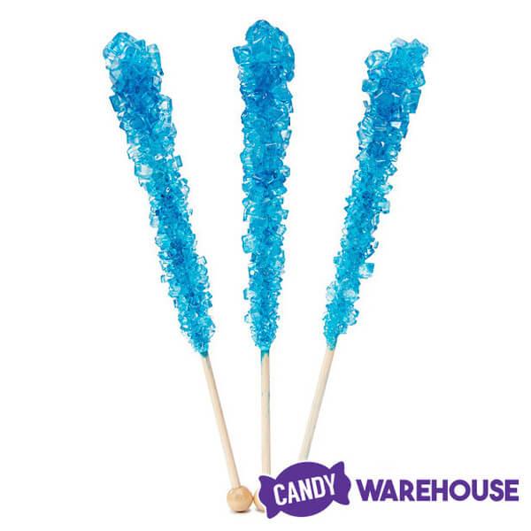 Espeez Rock Candy Crystal Sticks - Blue: 12-Piece Box - Candy Warehouse