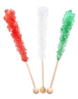 Espeez Rock Candy Crystal Sticks - Christmas Colors Assortment: 36-Piece Tub