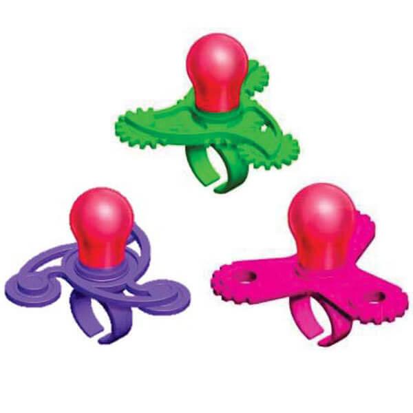 Flix Candy Mini Spinny Pops Fidget Spinner Lollipops on Rings: 12