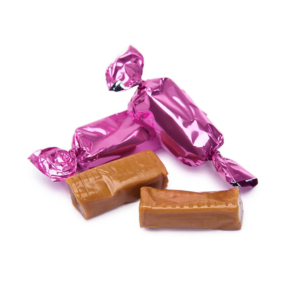 Foiled Caramel Candy - Hot Pink: 180-Piece Bag