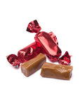 Foiled Caramel Candy - Red: 180-Piece Bag