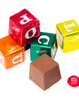 Foiled Chocolate and Hazelnut ABC Blocks Candy: 145-Piece Tub