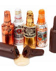 Foiled Chocolate Bottles with Liquor Filling: 24-Piece Display