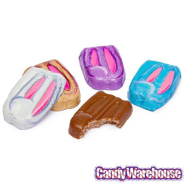 Foiled Double Crisp Chocolate Bunny Ears: 4LB Bag - Candy Warehouse