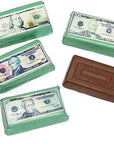 Foiled Double Crisp Milk Chocolate Money Mini Bars: 4LB Bag