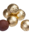 Foiled Milk Chocolate Balls - Gold: 2LB Bag