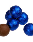 Foiled Milk Chocolate Balls - Royal Blue: 2LB Bag