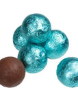 Foiled Milk Chocolate Balls - Tiffany Blue: 2LB Bag