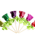 Foiled Milk Chocolate Dutch Tulips: 6-Piece Set