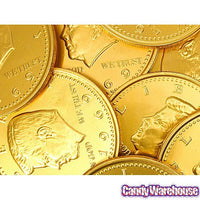 Fort Knox Gold Foiled Milk Chocolate 5-Inch Medallions: 12-Piece Box - Candy Warehouse