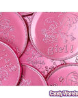 Fort Knox It's a Girl Foiled Milk Chocolate 4-Inch Medallions: 20-Piece Box