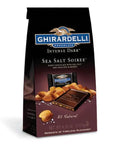 Ghirardelli Intense Dark Chocolate Sea Salt Soiree Squares 4-Ounce Bags: 6-Piece Box