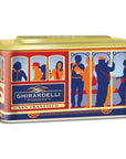 Ghirardelli Milk Chocolate Squares 18-Piece Cable Car Tins: 6-Piece Case