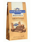 Ghirardelli Milk Chocolate Squares with Caramel Filling 5-Ounce Bags: 6-Piece Box