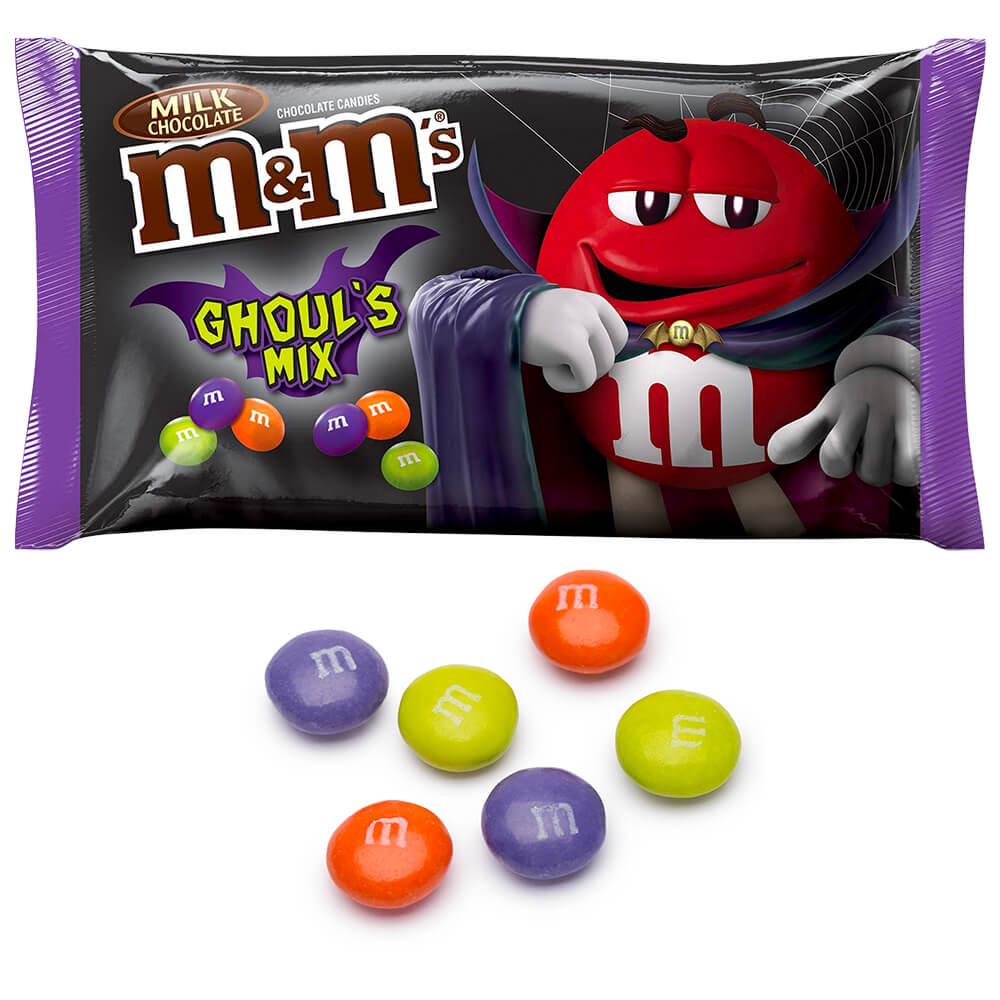 M&M's Ghoul's Mix Caramel Chocolate Halloween Candy, 10.2 Ounce Bag, Chocolate Candy