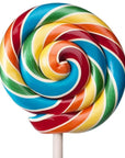 Giant 10-Ounce Rainbow Swirl Lollipop in Gift Box