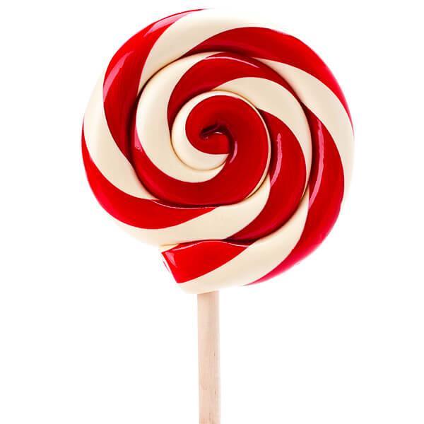 projektor bjærgning ulovlig Giant 10-Ounce Red & White Swirl Lollipop in Gift Box | Candy Warehouse