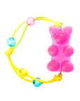 Giant Gummy Bear Elastic Bracelet - Pink