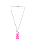 Giant Gummy Bear Necklace - Pink