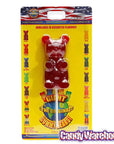 Giant Gummy Bear on a Stick - Cherry