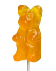 Giant Gummy Bear on a Stick - Lemon