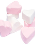 Giant Pink & White Marshmallow Hearts: 30-Piece Bag