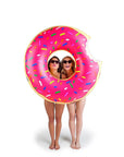 Giant Pink Frosted Donut Pool Float