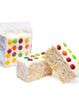 Giant Rice Crispy Treats - Chocolate Candy Buttons: 6-Piece Box