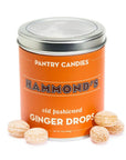 Ginger Drops Hard Candy: 10-Ounce Tin