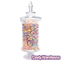 Glass Candy Jar with Lid - Cylindrical: 21-Inch - Candy Warehouse
