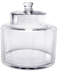 Glass Candy Jar with Lid - Optic: 8-Inch