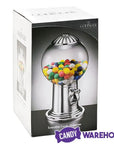 Glass Globe Gumball Machine and Candy Dispenser with Silver Top