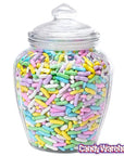 Glass Optic 60-Ounce Candy Jar with Glass Lid