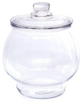 Glass Round 1/2-Gallon Candy Jar with Glass Lid