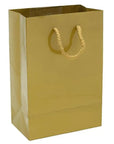 Glossy Candy Bags with Handles - Gold: 12-Piece Pack