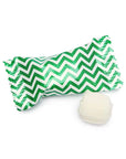 Green Chevron Stripe Wrapped Butter Mint Creams: 300-Piece Case