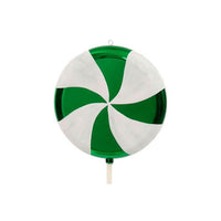 Green Swirl Plastic Candy Lollipop - 40 Inch - Candy Warehouse